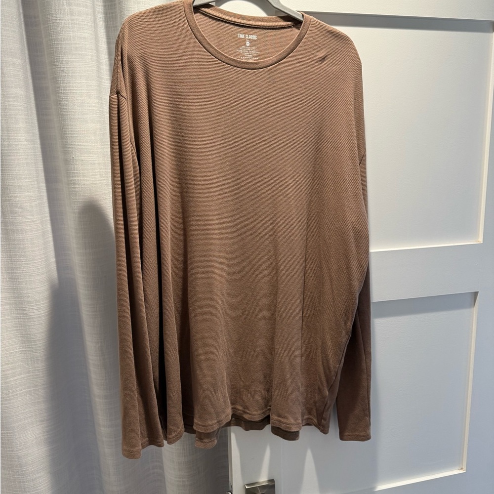True Classic Brown Long Sleeve Shirt